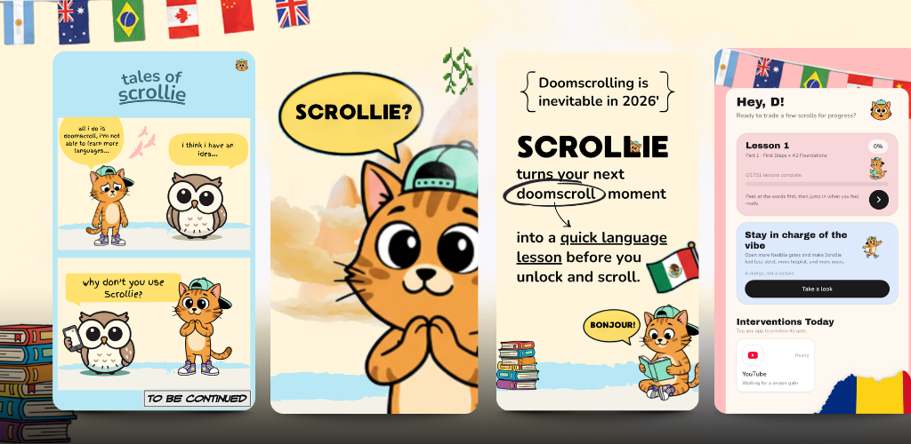 Scrollie product design screenshot 1